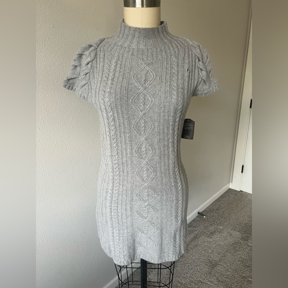 Qi Cashmere Knit Mini Dress.